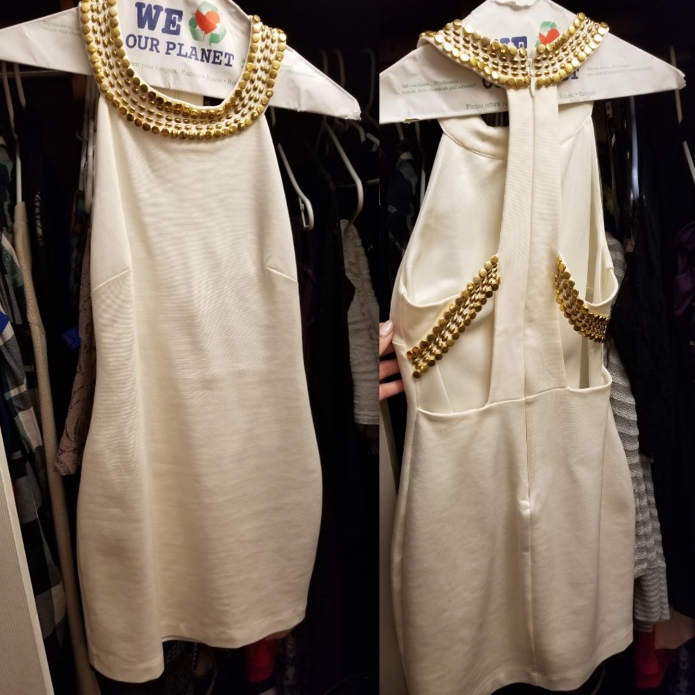 Bebe white dress